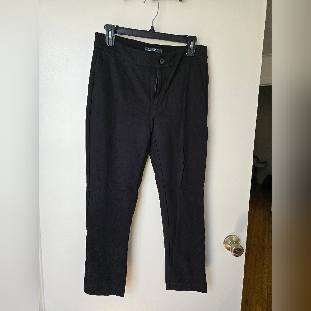 Lauren Ralph Lauren Black Slim Fit Pants
